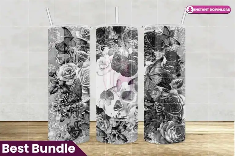 skulls-and-flowers-skinny-tumbler-20oz