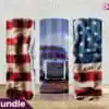 Truck American Flag Skinny Tumbler 20oz truck-american-flag-skinny-tumbler-20oz