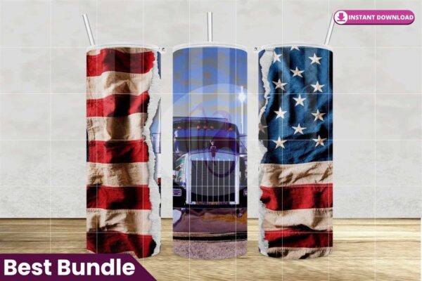 truck-american-flag-skinny-tumbler-20oz