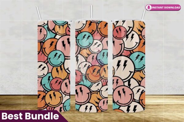 smiley-face-retro-tumbler-sublimation
