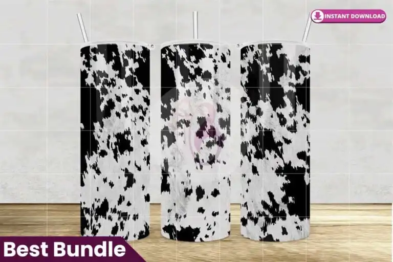 cowhide-black-and-white-tumbler-wrap