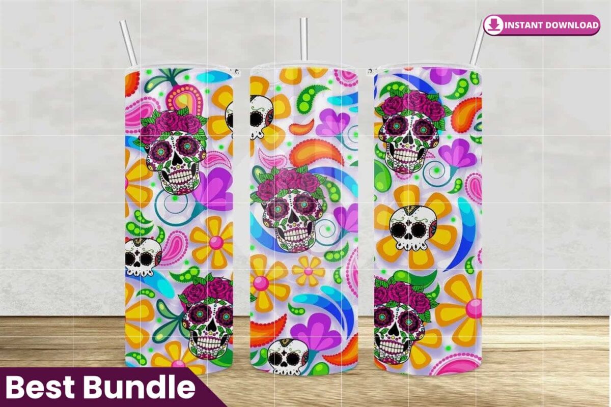 sugar-skull-and-flower-tumbler-20oz