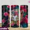 bulls-skull-and-flower-western-tumbler