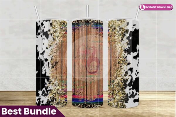 cowprint-rustic-wood-serape-tumbler
