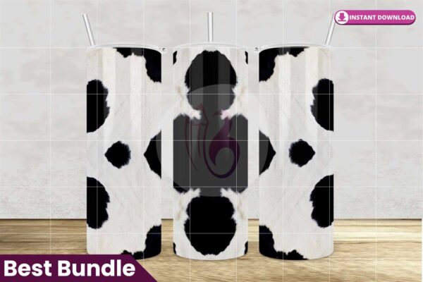 cowhide-tumbler-20oz-skinny-sublimation