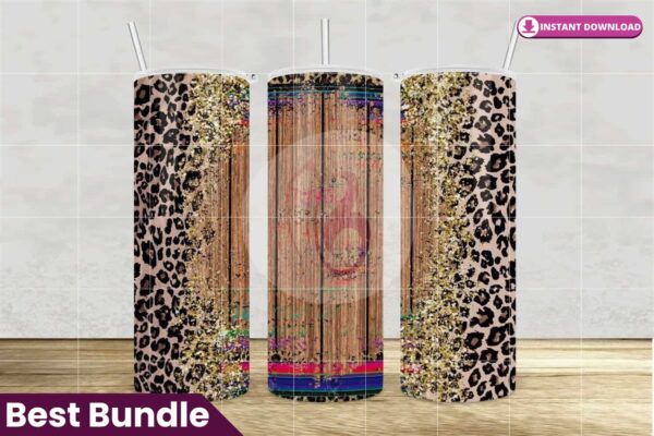 leopard-rustic-wood-serape-tumbler-wrap