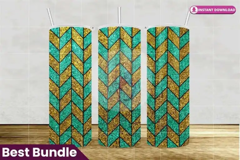 chevron-tangram-tumbler-template