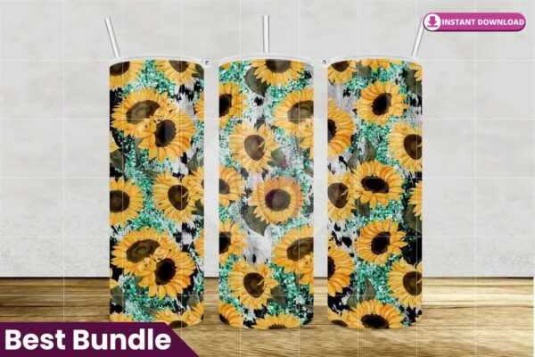 sunflower-cowhide-seamless-tumbler-warp
