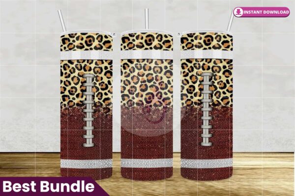 tumbler-football-leopard-sublimation