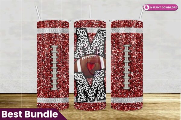 american-football-mom-glitter-tumbler