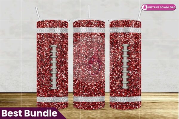 football-glitter-tumbler-20oz
