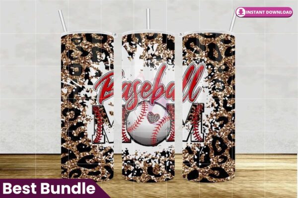 baseball-mom-leopard-glitter-tumbler