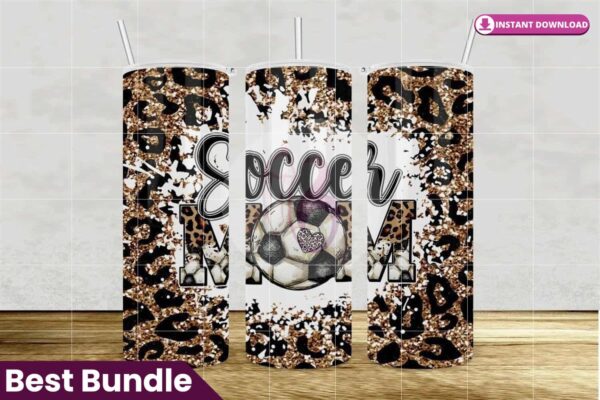 soccer-mom-leopard-glitter-tumbler