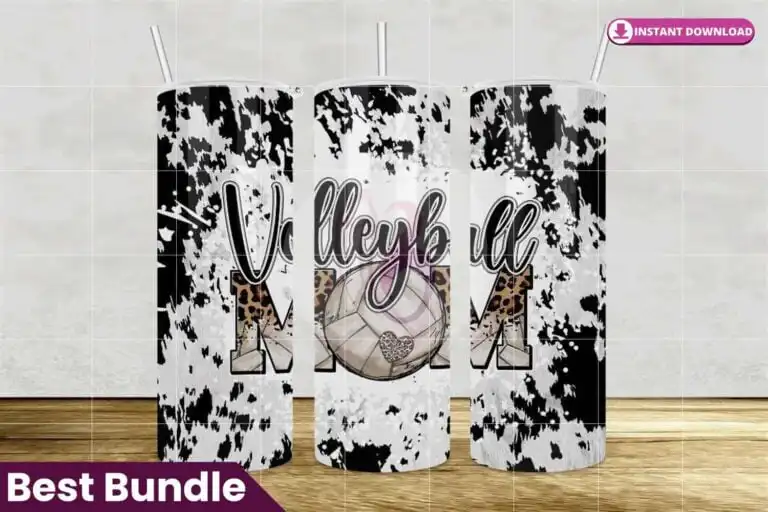 volleyball-mom-cowhide-tumbler-png