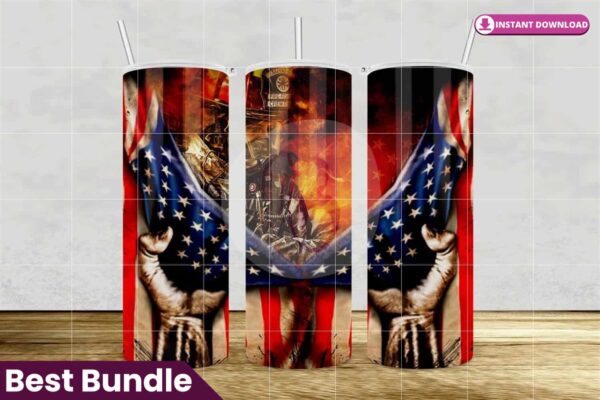 fire-fighter-american-flag-tumbler-20oz