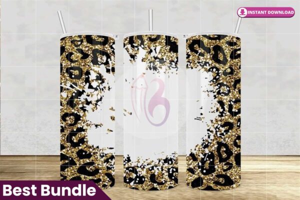 leopard-gold-glitter-splash-20oz-tumbler