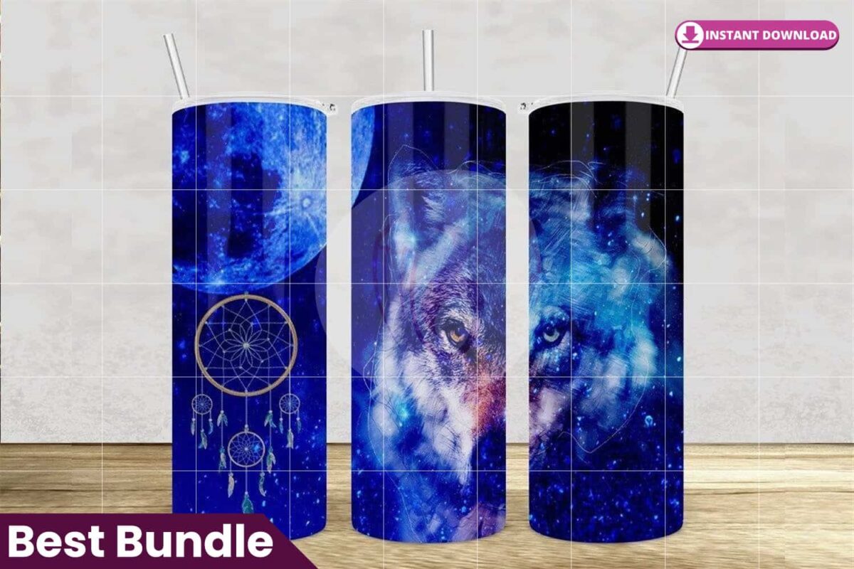 wild-wolf-art-dreamcatcher-tumbler-20oz