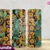 20oz Sunflower Leopard Western 20oz-sunflower-leopard-western