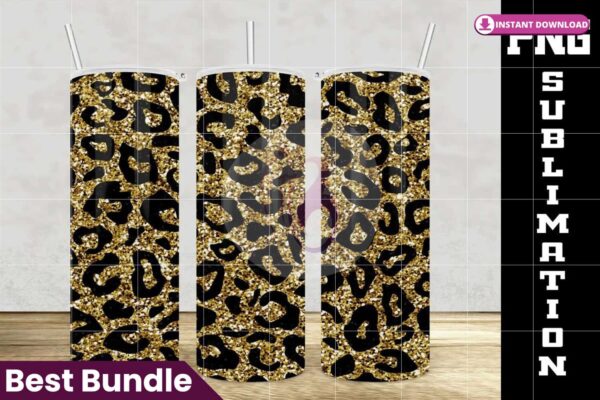 leopard-gold-glitter-20oz-tumbler