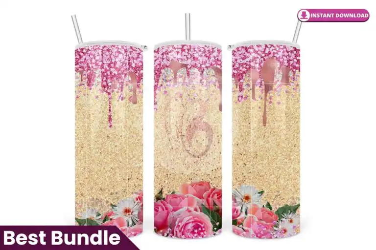 pink-floral-flower-glitter-20oz-tumbler