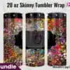 tumbler-sublimation-colorful-rustic-wood