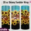 rustic-wood-cowhide-sunflower-tumbler