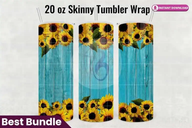 sunflower-rustic-wood-seafoam-tumbler