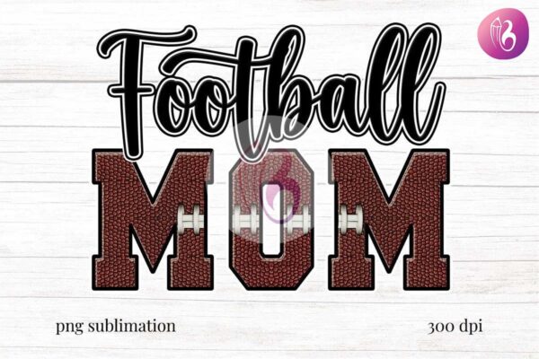football-mom-sublimation-png