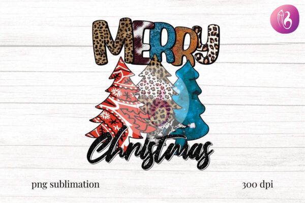 merry-christmas-tree-western-design-png