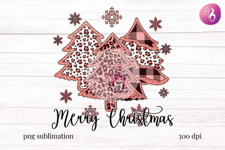 pink-merry-christmas-tree-sublimation