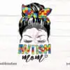 Messy Bun Autism Mom Autism Awareness messy-bun-autism-mom-autism-awareness