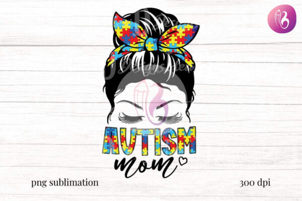 messy-bun-autism-mom-autism-awareness