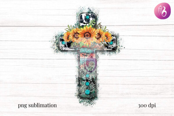 distressed-cross-serape-sunflower