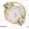 white-rustic-wood-flower-gold-glitter