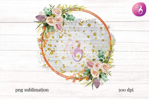 white-rustic-wood-flower-gold-glitter