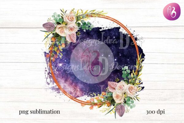 floral-galaxy-background-sublimation-png