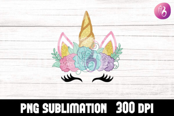 pretty-unicorn-face-sublimation-png