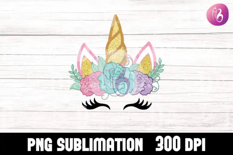 pretty-unicorn-face-sublimation-png