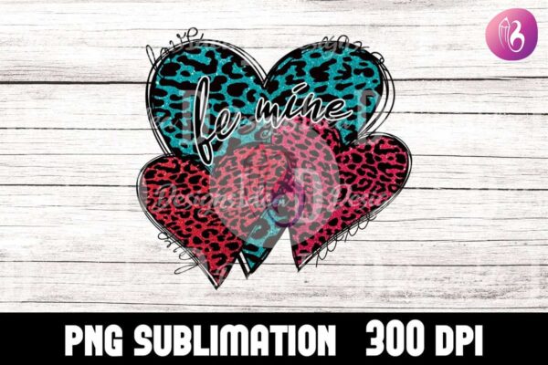 heart-be-mine-glitter-sublimation-png