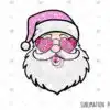 pink-santa-faux-sequin-glitter-christmas