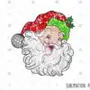 red-santa-faux-sequin-glitter-christmas