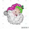 Pink Santa Faux Sequin Glitter Christmas pink-santa-faux-sequin-glitter-christmas