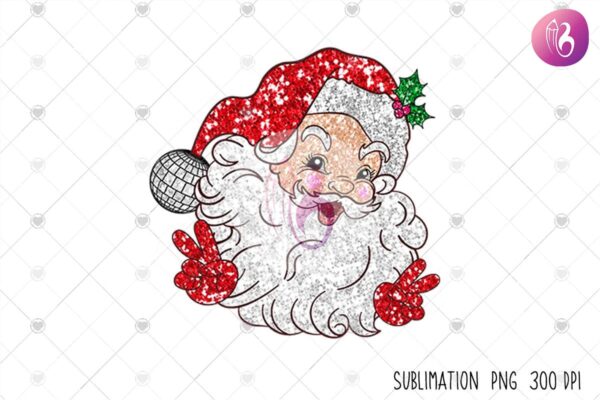red-santa-faux-sequin-glitter-christmas