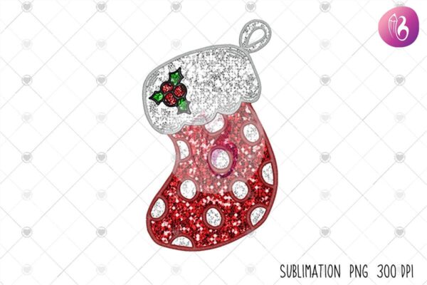 stocking-clipart-faux-embroidery-sequins