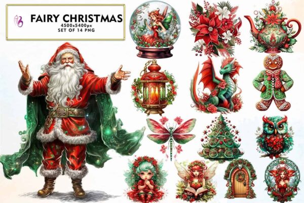 fairy-christmas-sublimation-clipart
