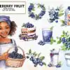 Blueberry Collection Sublimation Clipart blueberry-collection-sublimation-clipart