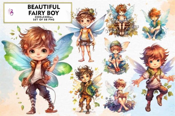 beautiful-fairy-boy-sublimation-clipart