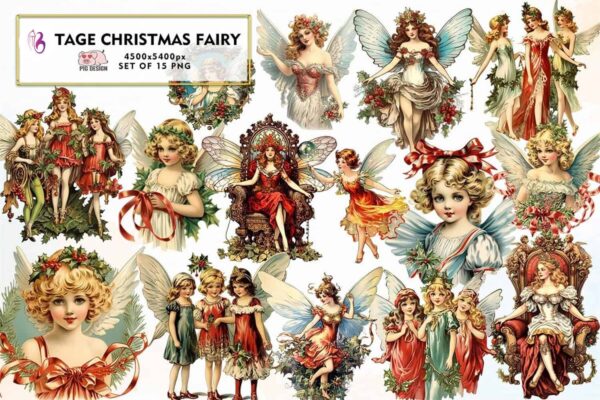 vintage-christmas-fairy-clipart-png