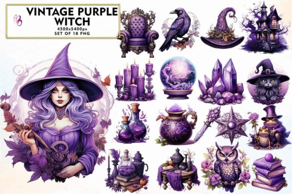 vintage-purple-witch-sublimation-clipart