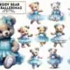 Teddy Bear in Ballerinas Sublimation teddy-bear-in-ballerinas-sublimation